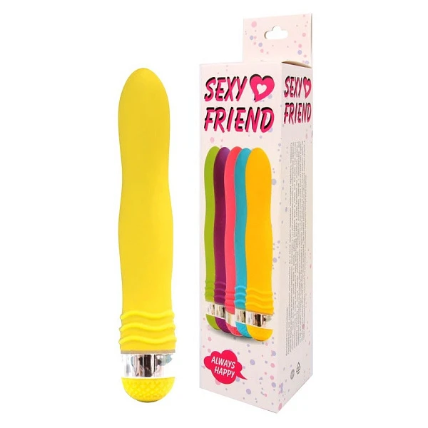 Вибратор «Sexy Friend» 17,5 см, желтый