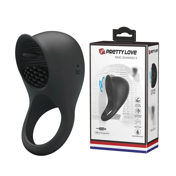 Эрекционное кольцо с вибростимуляцией клитора «Ring Shaking II»