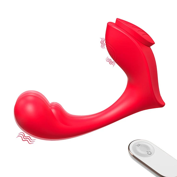 Двойной вибромассажер «S-Hande Love» с пультом