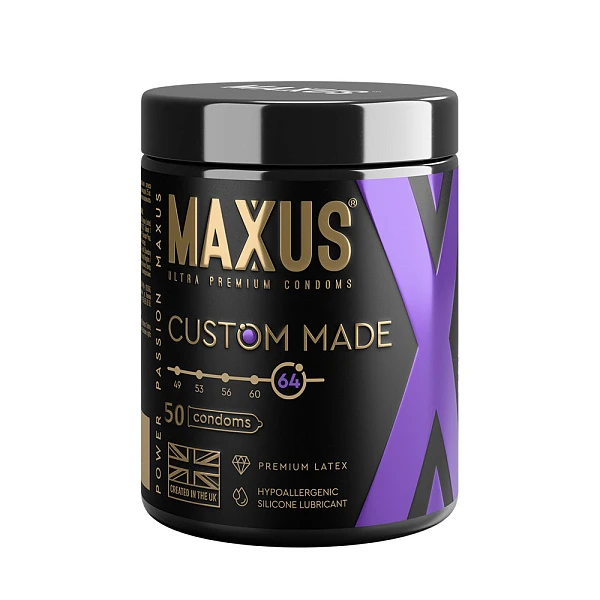 Презервативы гладкие «Custom Made X-Edition» 64 мм, 50 шт.