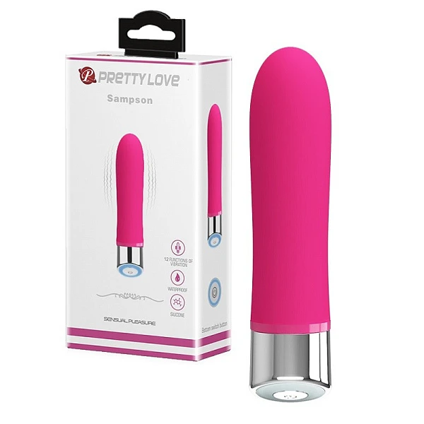 Вибропуля-жезл «PrettyLove Sampson», розовая