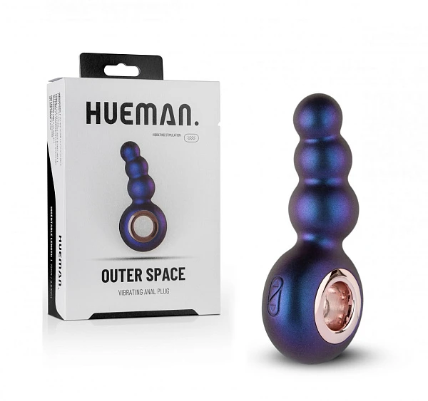 Анальная елочка «Outer Space» с кольцом-держателем