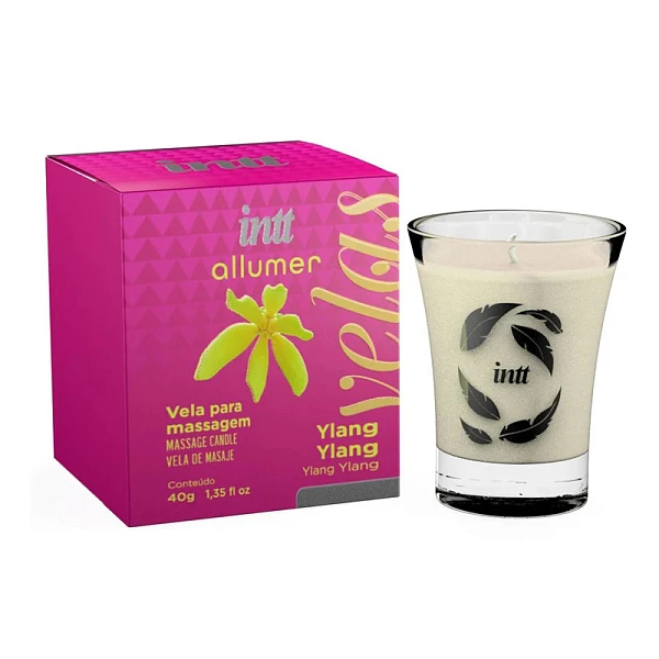 Массажная свеча «Intt Velas» с ароматом иланг-иланга
