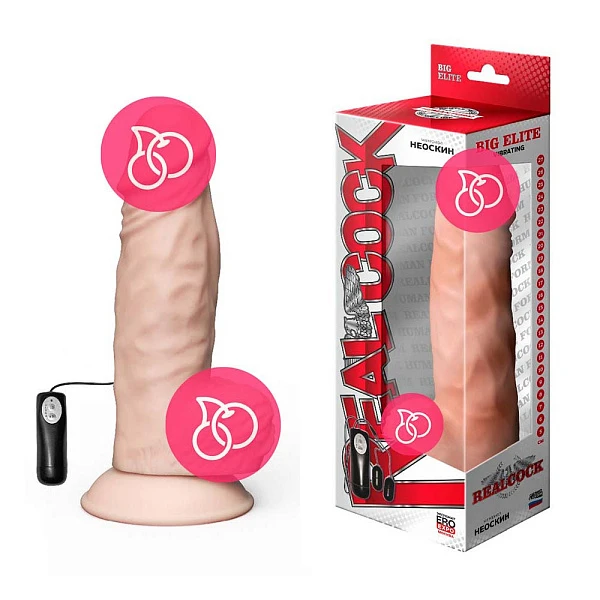 Вибромассажёр-гигант «RealCock» на присоске