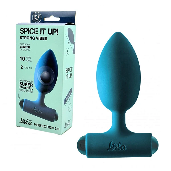 Анальная пробка с вибрацией «Spice it up Perfection 2.0» перезаряжаемая