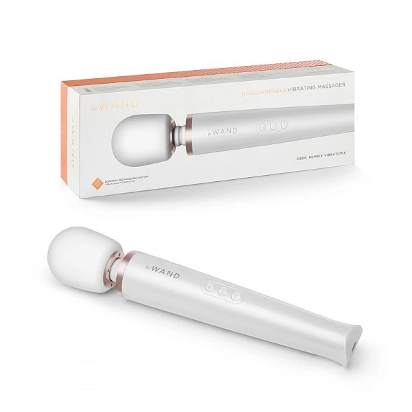 Вибромассажер «Le Wand» 20 режимов, жемчужный