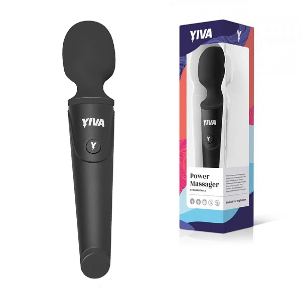 Универсальный вибромассажер «Yiva Power Massager», черный