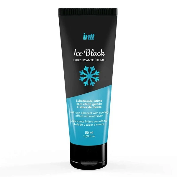Cъедобный лубрикант с охлаждающим эффектом «Intt Ice Black», 50 мл
