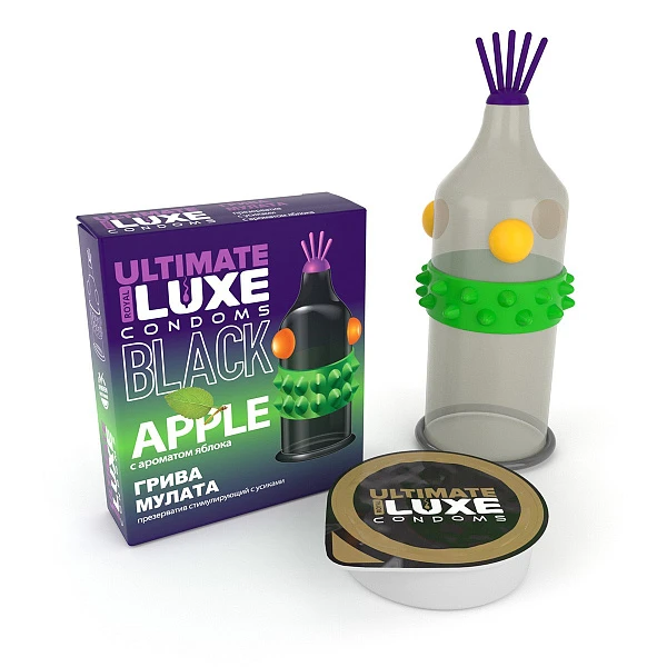 Презерватив Luxe Black Ultimate «Грива Мулата», 1 шт