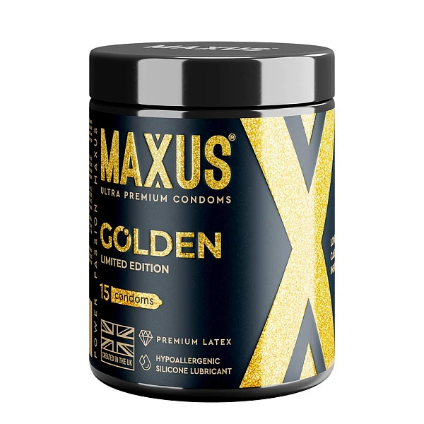 Презервативы гладкие золотые, «Limited Edition Golden», 15 шт