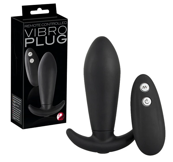 Анальная вибропробка «Vibro Plug» с пультом управления