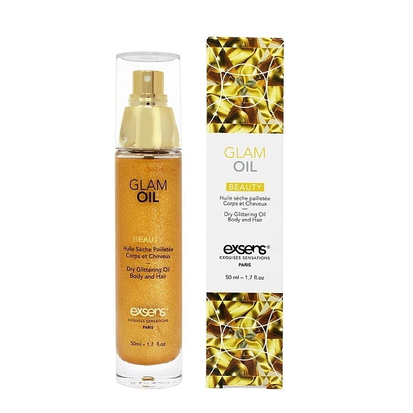 Сухое масло с блеском «GLAM OIL» для волос и тела