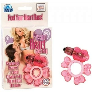 Эрекционное кольцо с вибрацией «Passion Heart»