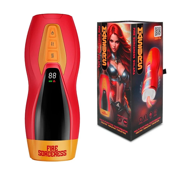 Интерактивный мастурбатор «Fire Sorceress Solara», нагрев, вибрация, движение