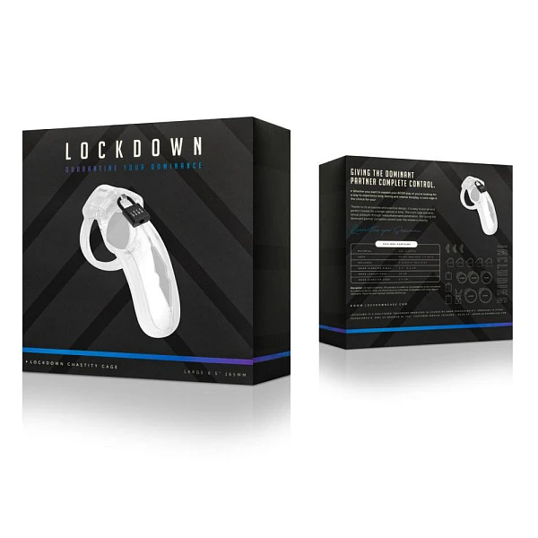 Пояс верности «Lockdown» большой, прозрачный