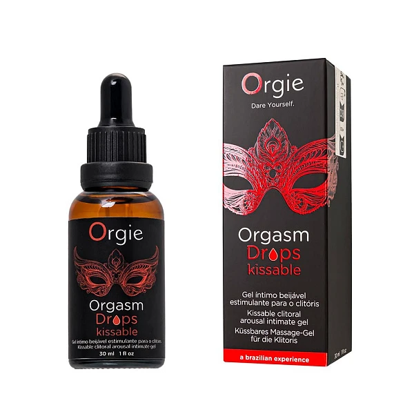 Интимный гель для клитора ORGIE Orgasm Drops Kissable, аромат яблока, 30 мл