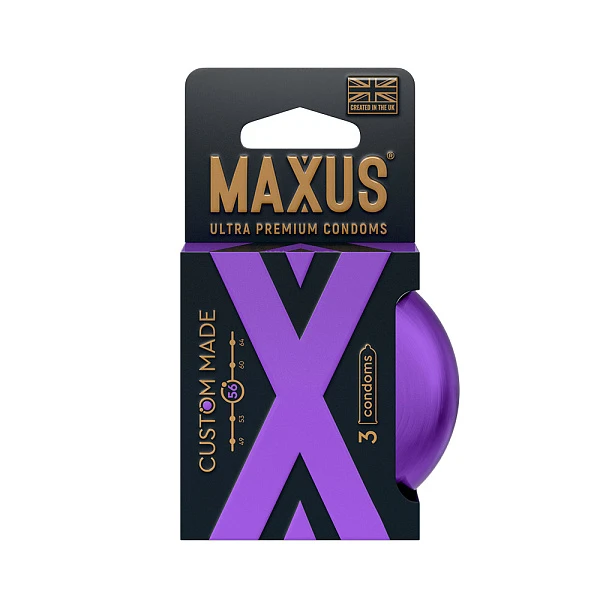 Презервативы гладкие «Custom Made X-Edition» 56 мм, 3 шт.