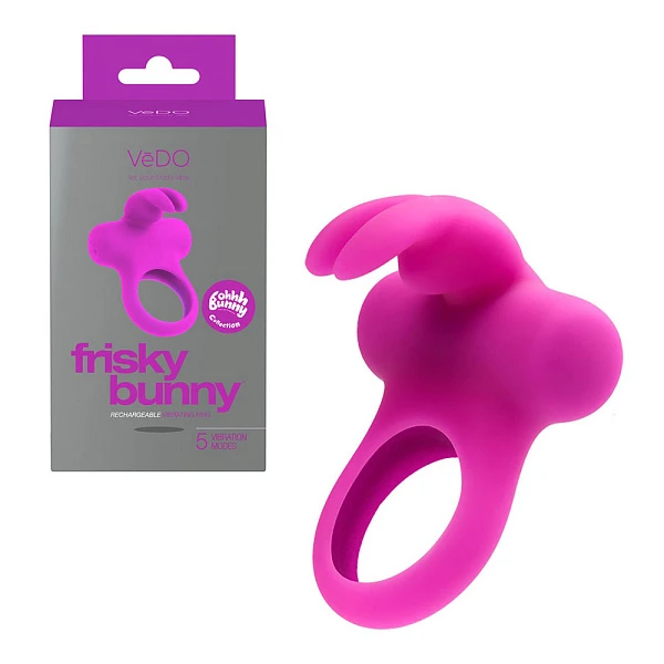 Виброкольцо на пенис «VeDO Frisky Bunny»