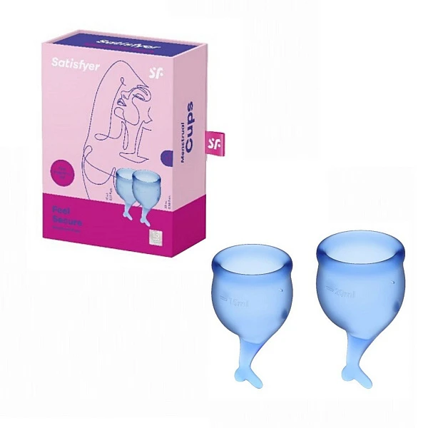 Набор менструальных чаш «Satisfyer Feel secure» (dark blue)