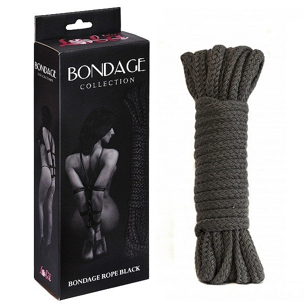 Бондажная веревка «Bondage Collection Grey», 9 метров