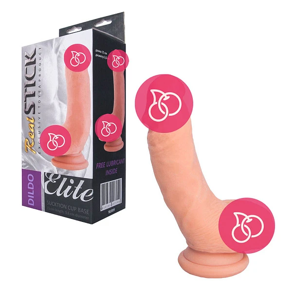 Реалистичный фаллоимитатор «RealStick Elite», 15 см