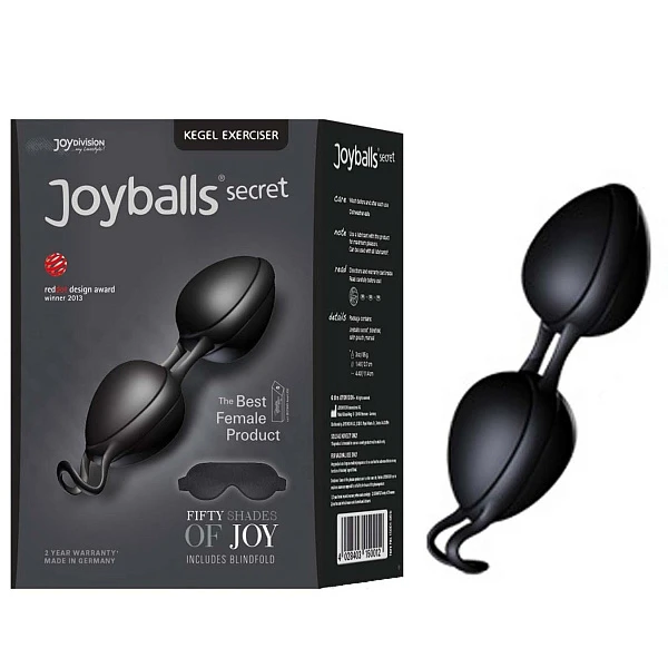 Вагинальные шарики «Joyballs secret», черные